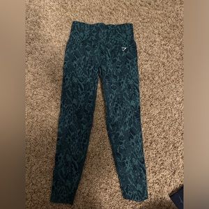 Gymshark adapt animal seamless leggings turquoise